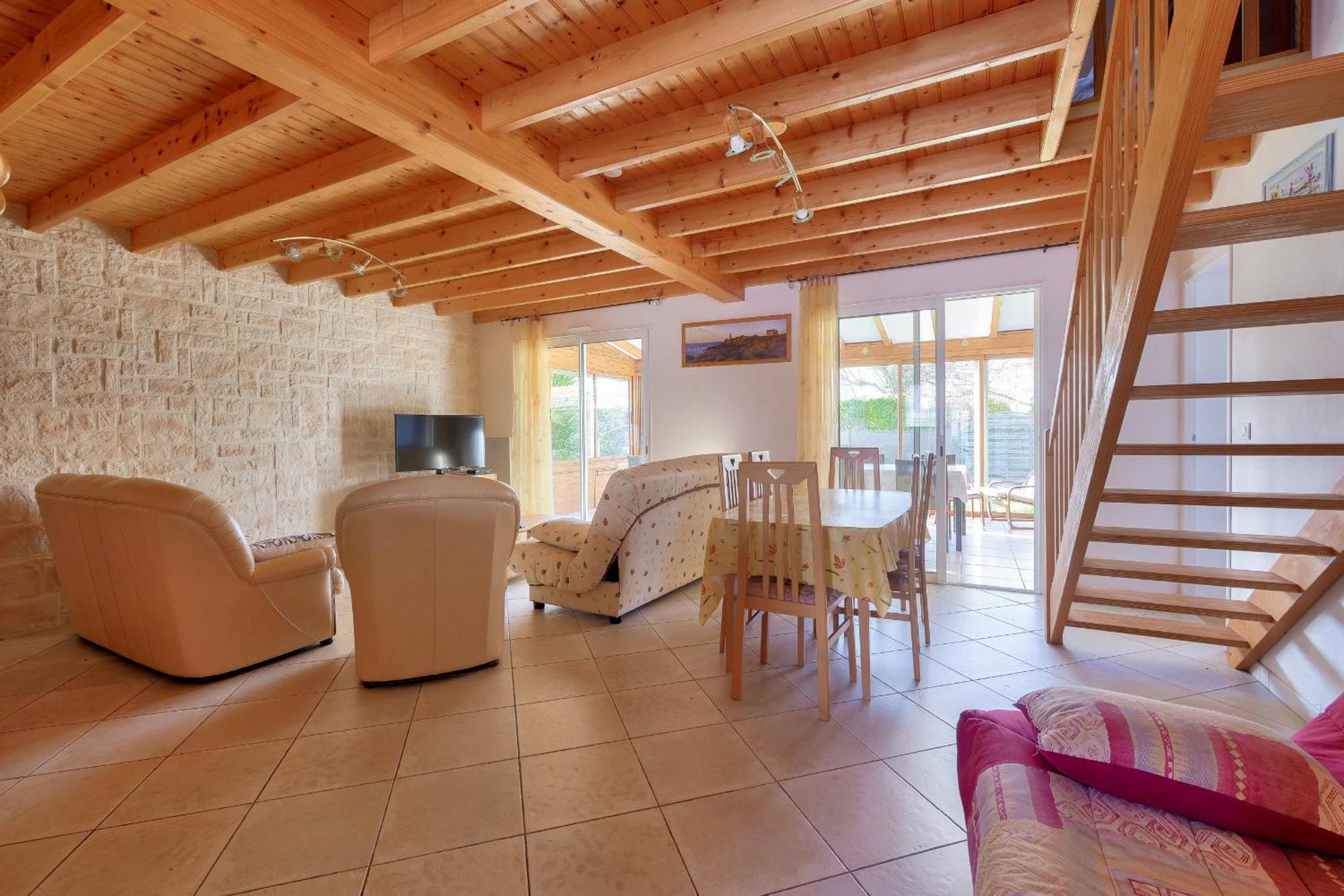 Maison Pour 8 - 5Min De La Plage - Jardin & Veranda Longeville-sur-Mer Exteriör bild