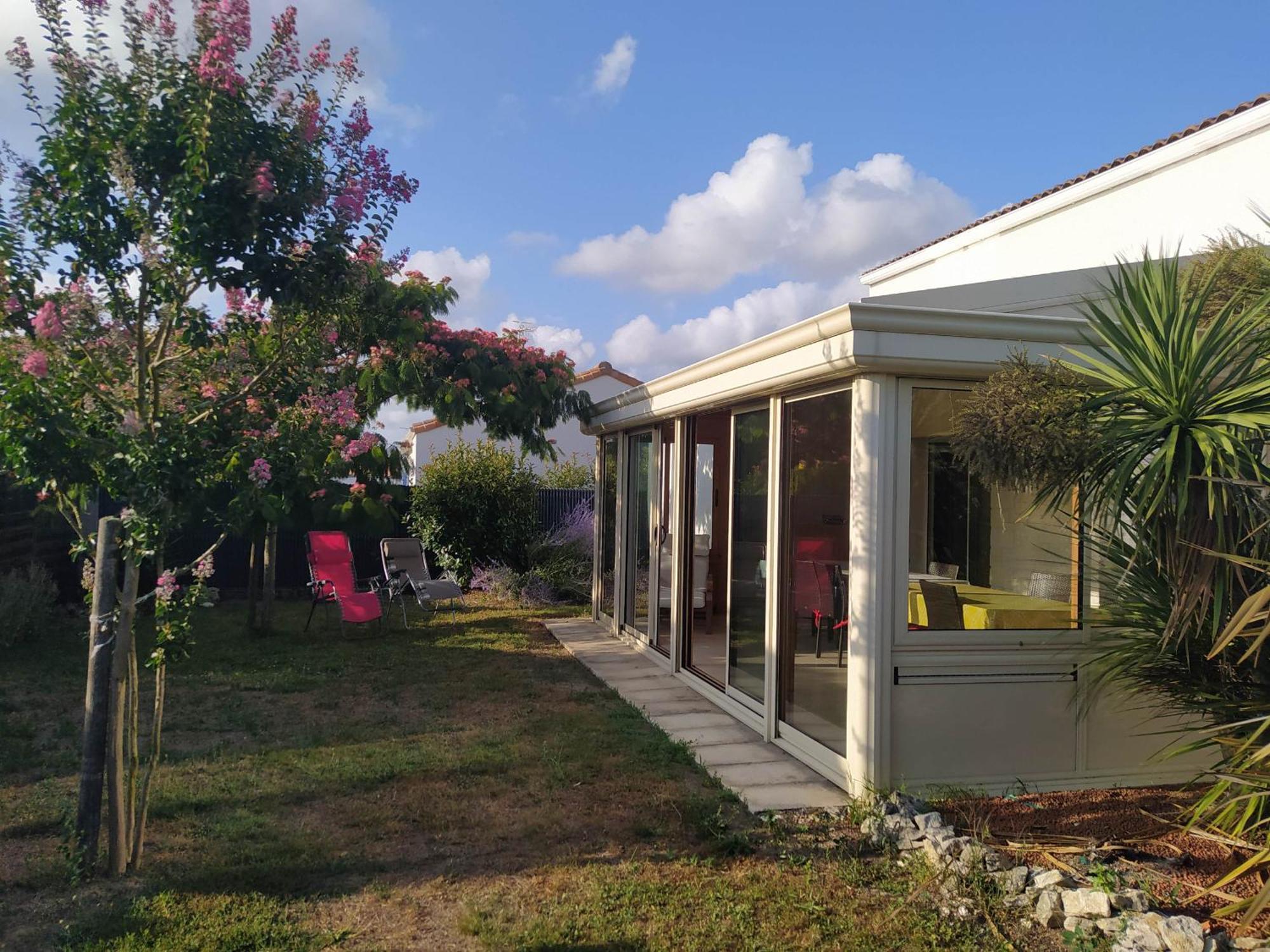 Maison Pour 8 - 5Min De La Plage - Jardin & Veranda Longeville-sur-Mer Exteriör bild