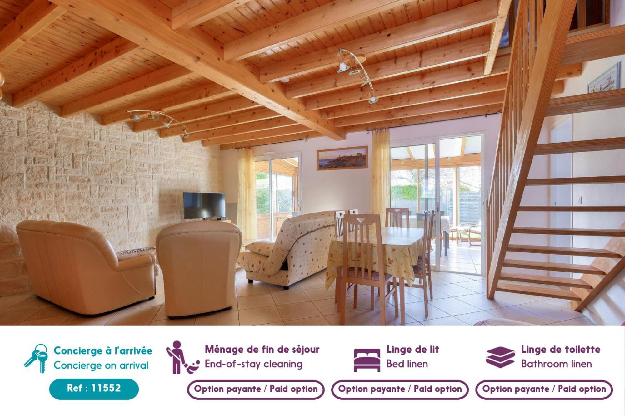 Maison Pour 8 - 5Min De La Plage - Jardin & Veranda Longeville-sur-Mer Exteriör bild